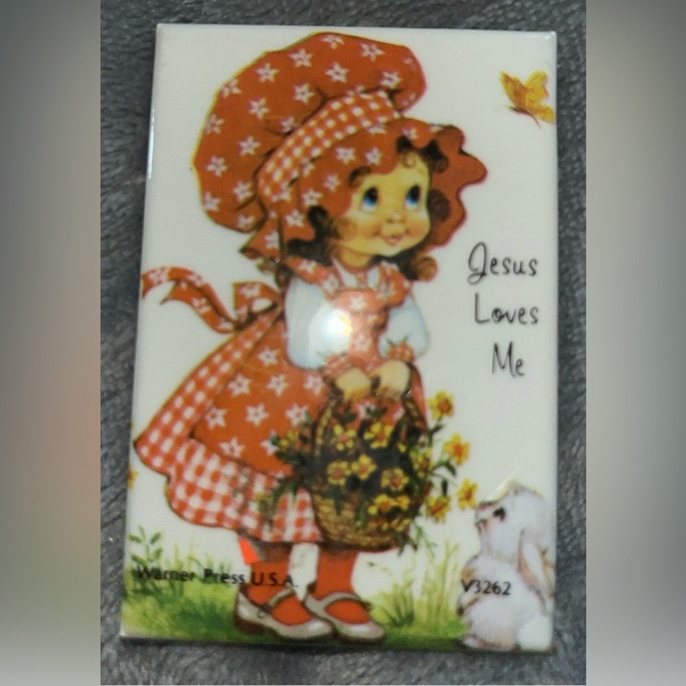 Pocket Mirror 1970s Girl